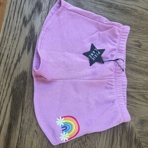 Pixie Lane Pink Rainbow Daisy Girls Shorts